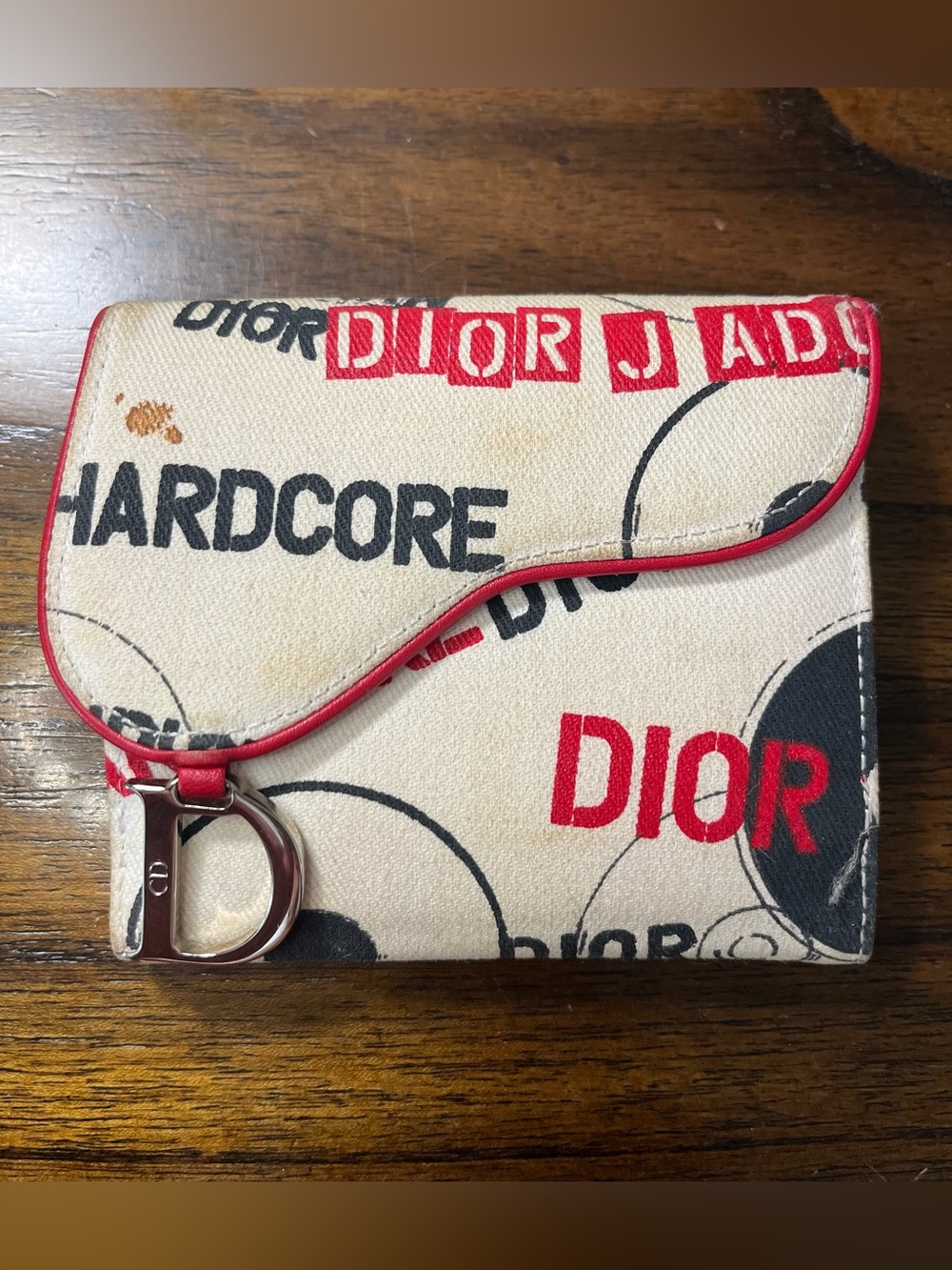 Dior Hardcore Vintage Saddle Style Wallet